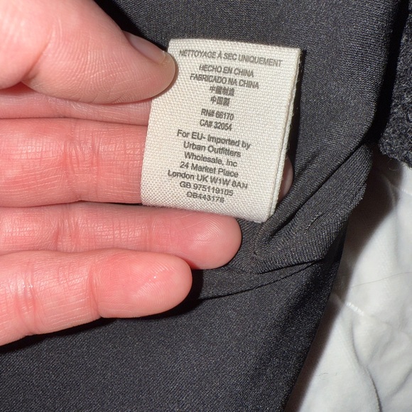 Free People Oversized Black Wool Blend Pea Coat - Picture 8 of 8